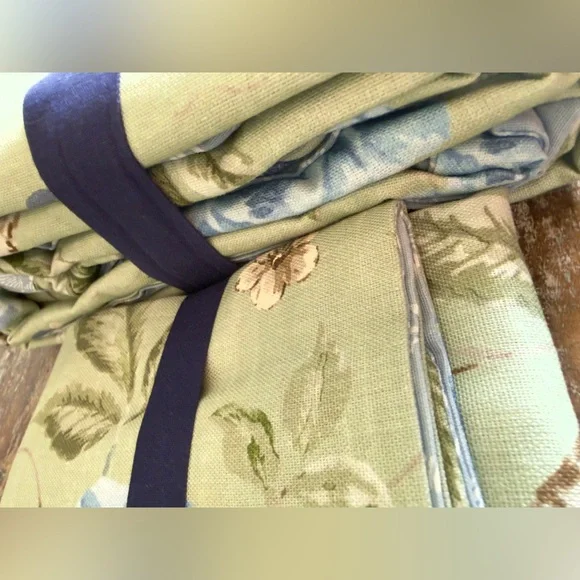 Pottery Barn Kravet Meadowlark Reversible Duvet Cover & Shams, NWT, Retail $379 - Picture 8 of 8